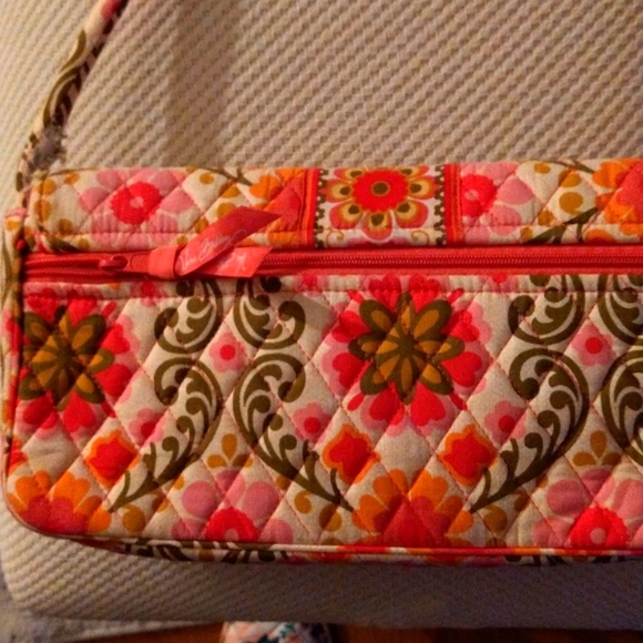 Vera Bradley Knot Just a Clutch Shoulder Handbag Call Me Coral - Picture 6 of 7